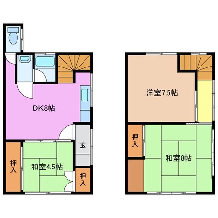 伊勢朝日駅 徒歩24分 1階の物件間取画像